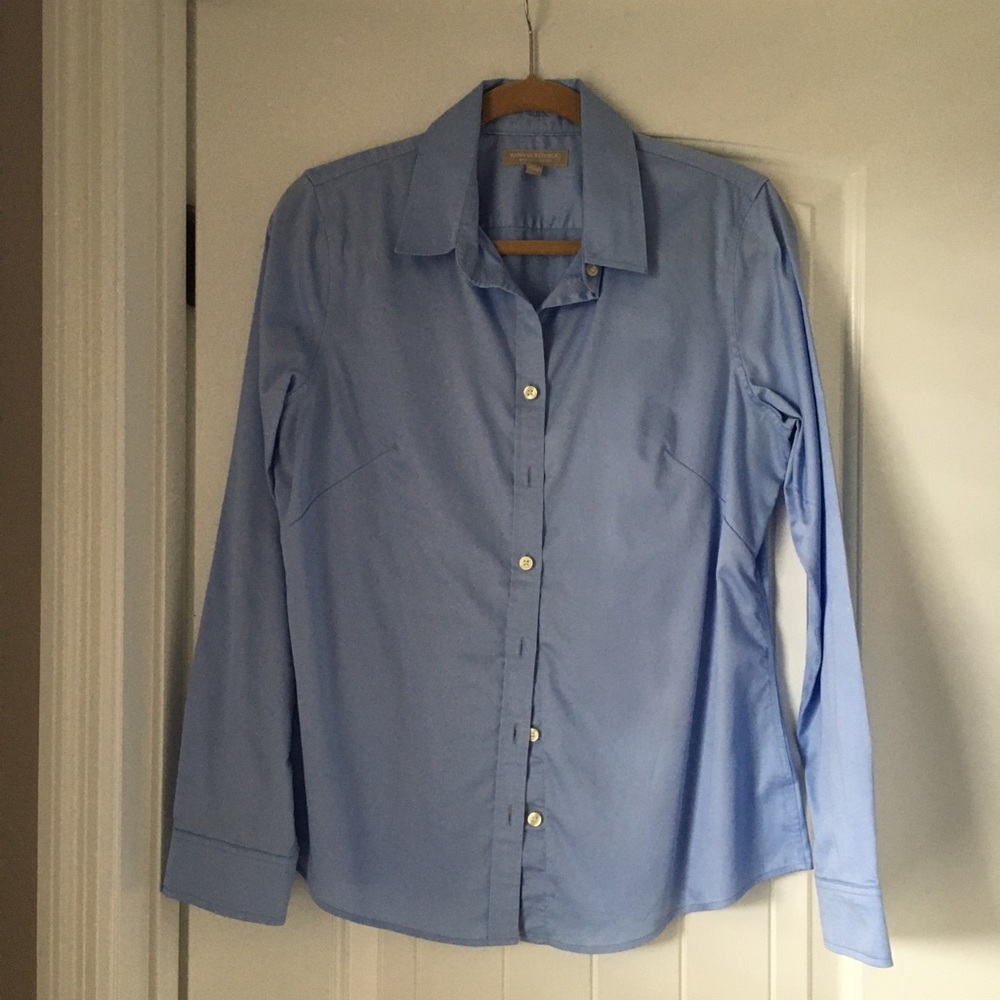 Banana Republic light blue button down shirt!